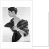 Evening dress with fur stole by John French