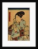 Singing girl after a bath, detail by Utagawa Kunisada I