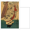Singing girl after a bath, detail by Utagawa Kunisada I