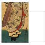 Singing girl after a bath, detail by Utagawa Kunisada I
