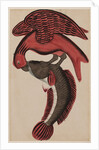Eagle holding a fish by Unknown