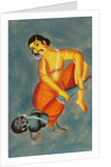 Bhima killing Kichaka by Unknown