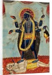Kali dancing on Shiva by Unknown