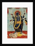 Kali dancing on Shiva by Unknown