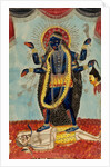 Kali dancing on Shiva by Unknown