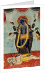 Kali dancing on Shiva by Unknown