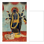 Kali dancing on Shiva by Unknown