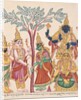 The marriage of Shiva and Parvati with attendant deities by Anonymous