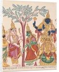 The marriage of Shiva and Parvati with attendant deities by Anonymous