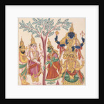 The marriage of Shiva and Parvati with attendant deities by Anonymous