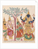 The marriage of Shiva and Parvati with attendant deities by Anonymous
