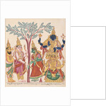 The marriage of Shiva and Parvati with attendant deities by Anonymous