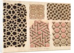 Architectural drawings of ornamental stone carvings on monuments in Fatehpur Sikri and Sikandra by Anonymous