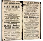 Playbill from the Theatre Royal Covent Garden by Anonymous