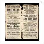 Playbill from the Theatre Royal Covent Garden by Anonymous