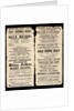 Playbill from the Theatre Royal Covent Garden by Anonymous