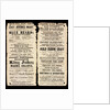 Playbill from the Theatre Royal Covent Garden by Anonymous