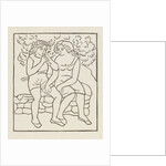 A piper and a girl sitting in the garden by Aristide Maillol