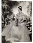 Queen Elizabeth holding a fan by Cecil Beaton