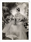 Queen Elizabeth holding a fan by Cecil Beaton