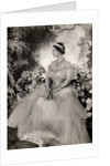 Queen Elizabeth holding a fan by Cecil Beaton