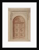 Design for a door for the School of Art by Godfrey Sykes