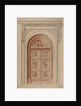 Design for a door for the School of Art by Godfrey Sykes
