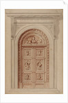 Design for a door for the School of Art by Godfrey Sykes