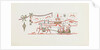 Christmas greeting card with horse and sleigh by Unknown