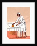 A dhobi ironing by Unknown