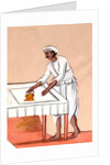 A dhobi ironing by Unknown