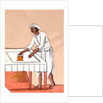 A dhobi ironing by Unknown