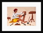 Carpenter at work by Unknown