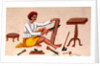 Carpenter at work by Unknown