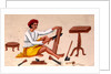 Carpenter at work by Unknown