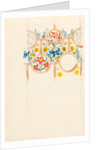 Page from a sketchbook containing designs for textiles, wall-papers and various decorative motifs by Edward Willaim Godwin