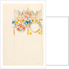Page from a sketchbook containing designs for textiles, wall-papers and various decorative motifs by Edward Willaim Godwin