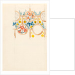 Page from a sketchbook containing designs for textiles, wall-papers and various decorative motifs by Edward Willaim Godwin