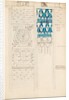 Page from a sketchbook containing designs for textiles, wall-papers and various decorative motifs by Edward Willaim Godwin