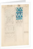 Page from a sketchbook containing designs for textiles, wall-papers and various decorative motifs by Edward Willaim Godwin