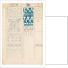 Page from a sketchbook containing designs for textiles, wall-papers and various decorative motifs by Edward Willaim Godwin