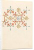 Page from a sketchbook containing designs for textiles, wall-papers and various decorative motifs by Edward Willaim Godwin