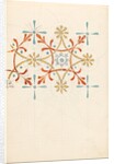 Page from a sketchbook containing designs for textiles, wall-papers and various decorative motifs by Edward Willaim Godwin