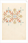 Page from a sketchbook containing designs for textiles, wall-papers and various decorative motifs by Edward Willaim Godwin