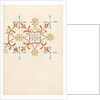 Page from a sketchbook containing designs for textiles, wall-papers and various decorative motifs by Edward Willaim Godwin