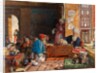 Interior of a school in Cairo by John Frederick Lewis
