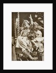 Anna Pavlova with Betty Bolton on a carousel at Riverside Revel by Anonymous