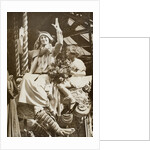 Anna Pavlova with Betty Bolton on a carousel at Riverside Revel by Anonymous