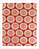 Textile with design of roundels by Unknown