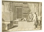 Illustration of a draperÕs shop by Daniel Chodowiecki